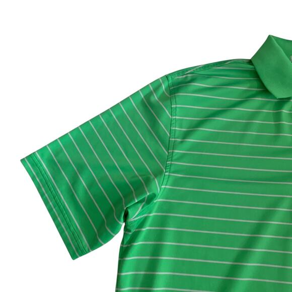 Peter Millar Men's Sz L Summer Comfort Short Sleeve Striped 1945 Logo Polo Shirt - Picture 11 of 14
